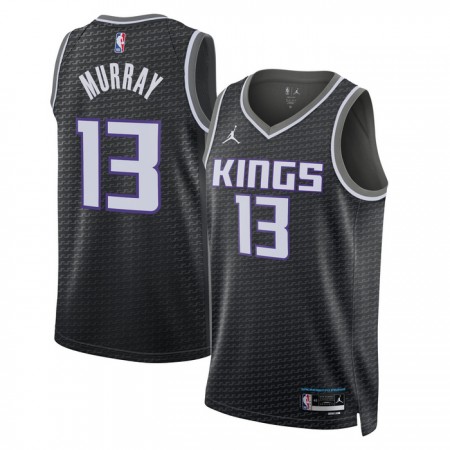 Män Sacramento Kings Tröja Keegan Murray 13 Jordan 2022-23 Statement Edition Svart Swingman